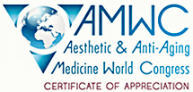 AMWC Aesthetic & Anti-Aging Medicine World Congress - Certificate of Appreciation